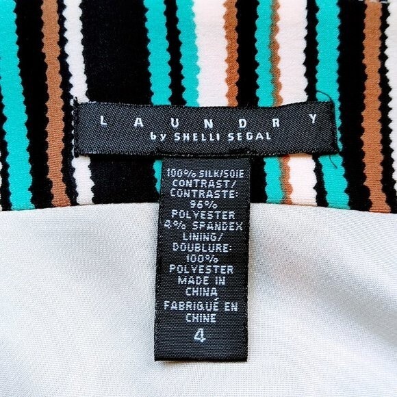 Laundry by Shelli Segal Silk and Polyester Sleeveless Top Size 4 Cheetah Y2K - Picture 4 of 5